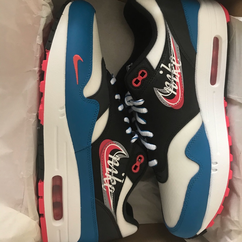 Nike Air Max 1BlackCement GreyImperial BlueSE